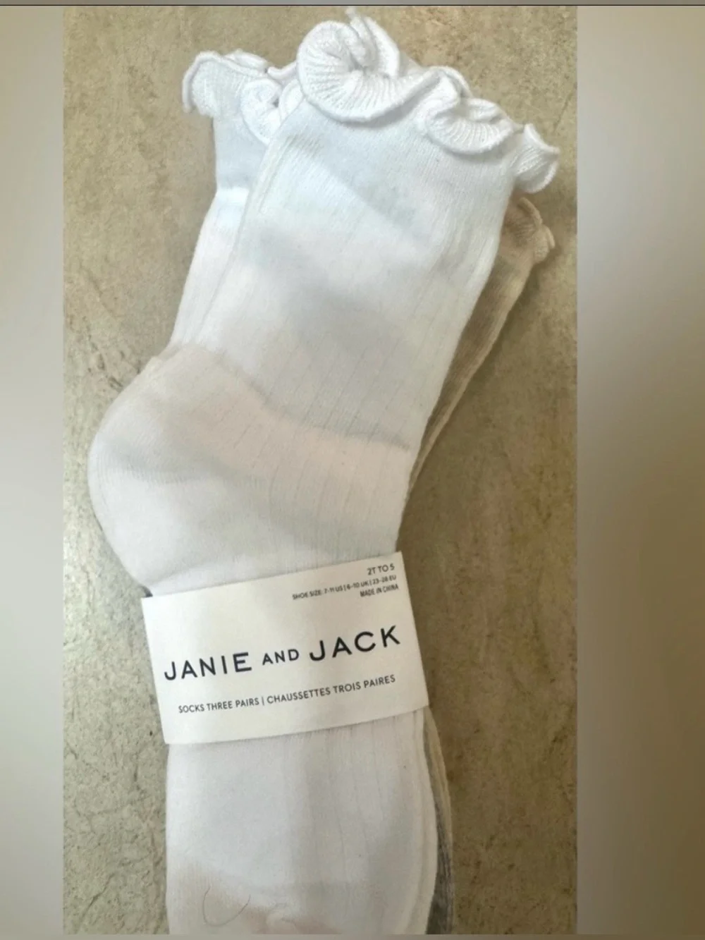 Janie and Jack Ruffle Sock 3-Pack